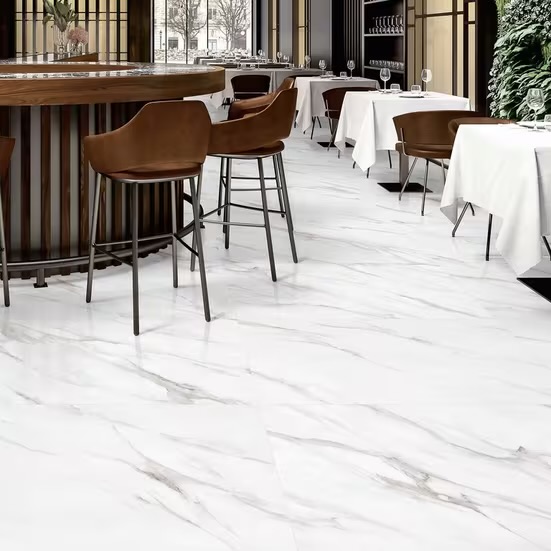 Alto Bianco Polished Porcelain Tile, 24x48 (photo 4 of 4)