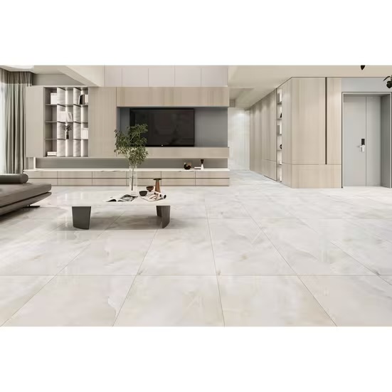 Alessia Bianca Polished Porcelain Tile, 24 x 48 (photo 3 of 3)