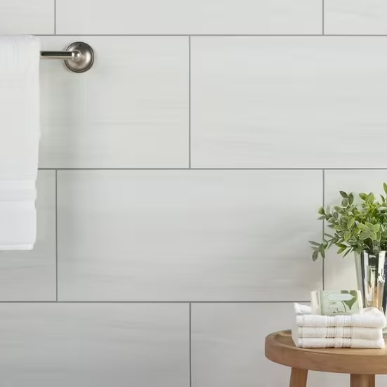 Belucci Bianca Polished Porcelain Tile, 12 x 24 (photo 2 of 3)