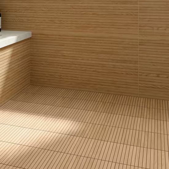 Oak Wood Look Stack Porcelain Mosaic, brown (photo 4 of 4)
