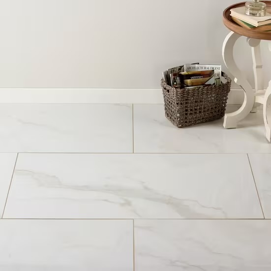 Sienna Bianca Polished Porcelain Tile, 24 x 48 (photo 3 of 3)