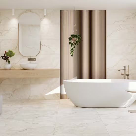 Hera Linen Matte Porcelain Tile, 15 x 30 (photo 4 of 4)